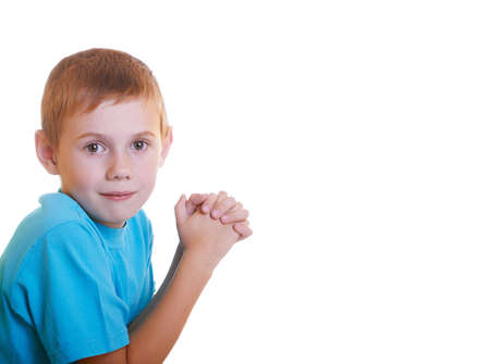  Photo of adorable young boy looking at cameraの写真素材