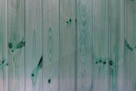 Texture old wood background. Background from natural vertical boards of green color. New painted wall.の写真素材