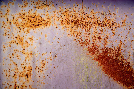 Grunge rusty metal surface as colorful abstract background