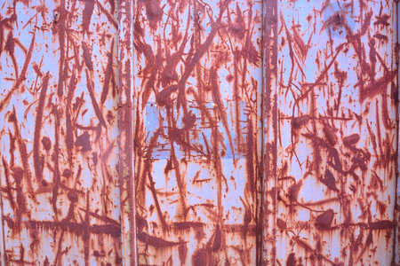 Grunge rusty metal surface as colorful abstract background