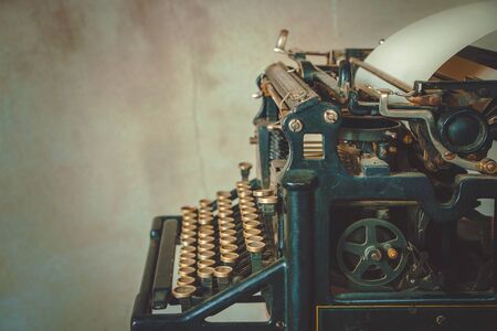 Close-up of old typewriterの写真素材