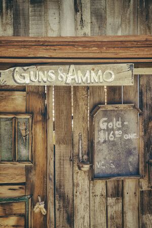 Old store weapons and ammunition in the United Statesの写真素材