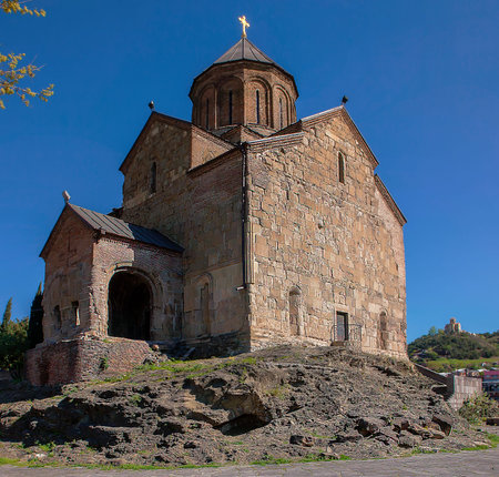 Metekhi Temple - Church of the Assumption of the Blessed Virgin Mary in Tbilisi, Georgia