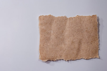 A paper note with free space for your text, attached to the refrigerator doorの写真素材