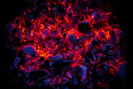 charcoal fireの写真素材