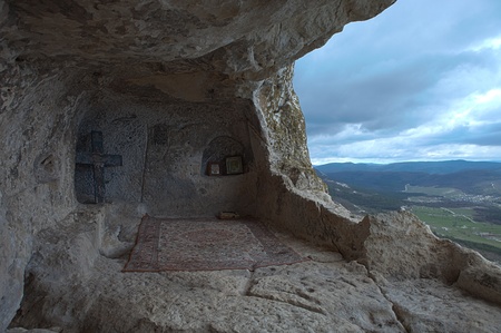Travel into Crimean mountains in Ukraineの写真素材