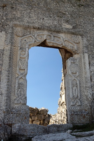 Travel into Crimean mountains in Ukraineの写真素材