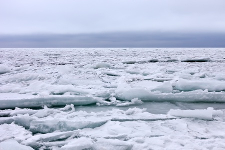 Cold anticyclone on Crimean coastの写真素材