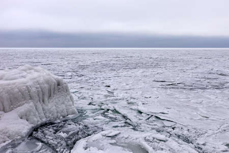 Cold anticyclone on Crimean coastの写真素材