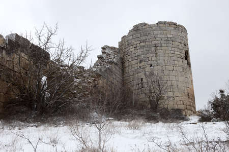 Winter in the Crimean Mountainsのeditorial素材