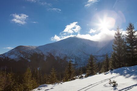 Hoverla. The highest mountain of Ukraine. 2061 mの写真素材