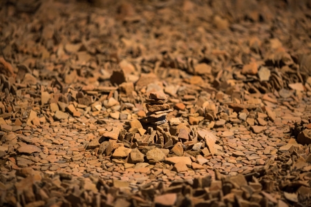 Abstract world made of small stonesの写真素材