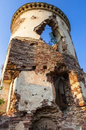 Chervonohorod  - the ruins of the ancient polish castleのeditorial素材