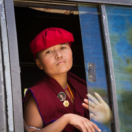 A Buddhist monk province of Ladakh. Indian Himalayas.のeditorial素材