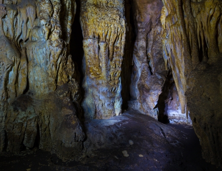 Crimean cave Dublyanskogo in the plateau Qarabiy Yaylaの写真素材