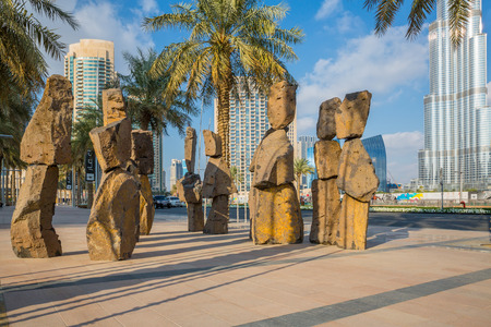 Dubai downtown at the dayのeditorial素材