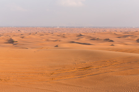 Desert in the United Arab Emirates before sunsetの写真素材