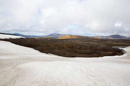 Panorama Mountain National Park Landmannalaugavegor. Iceland.の写真素材