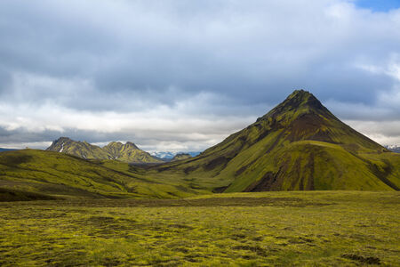 Panorama Mountain National Park Tosmork. Iceland.の写真素材