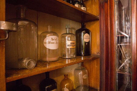 Old pharmacy in centre of Lviv.のeditorial素材
