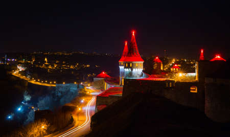 Kamianets-Podilskyi castle on the west of Ukraineのeditorial素材