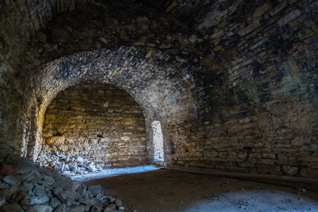 Dungeon of a medieval castle in the west of Ukraineのeditorial素材