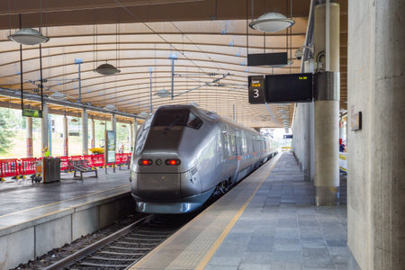 OSLO, NORWAY-JULY 5: Train station July 5, 2016 in Oslo, Norway. Central station Oslo S.