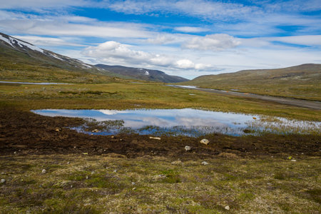 The landscape of the Norwegian national park Jotunheimen