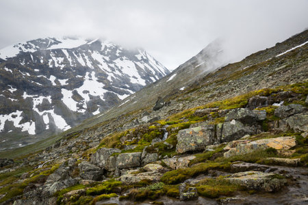 The landscape of the Norwegian national park Jotunheimen
