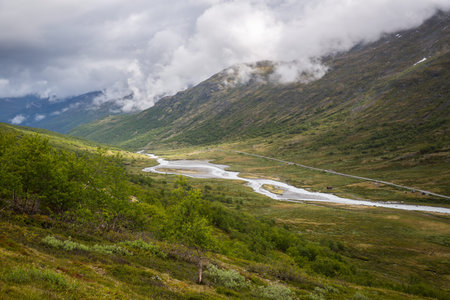 The landscape of the Norwegian national park Jotunheimen
