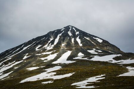 The landscape of the Norwegian national park Jotunheimenの写真素材