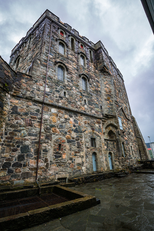 Medieval fortress located in Bergenのeditorial素材