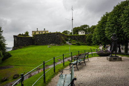 Medieval fortress located in Bergenのeditorial素材