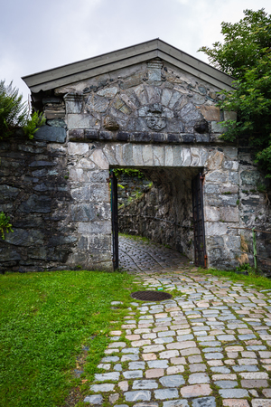 Medieval fortress located in Bergenのeditorial素材