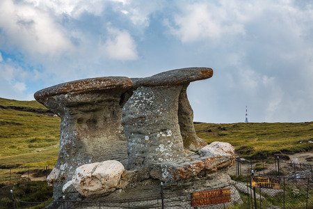Summer panorama of Montenegrin mountain rangeの写真素材
