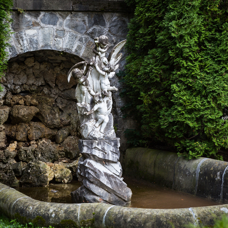 Medieval Romanian Peles castle in the summerのeditorial素材