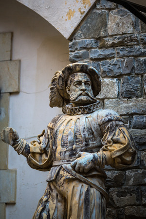 Medieval Romanian Peles castle in the summerのeditorial素材