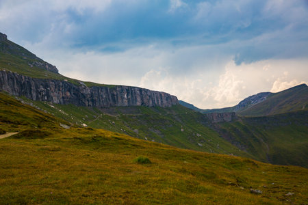 Summer panorama of Montenegrin mountain range