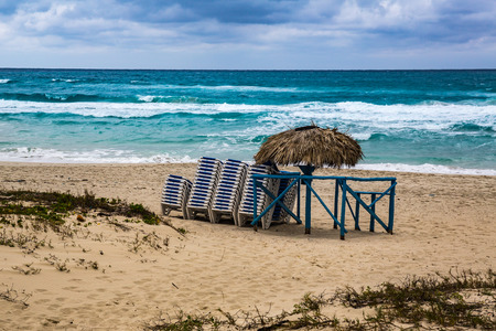 Varadero beach at winter. Cubaの写真素材