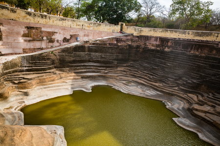 Nahargarh fort on the top of the hill over Jaipurの写真素材