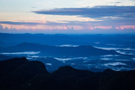 View from the Adam's Peakの写真素材