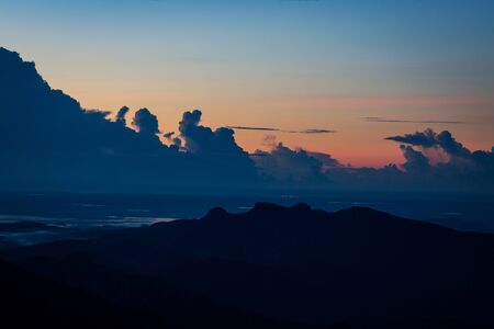 View from the Adam's Peakの写真素材