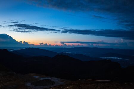 View from the Adam's Peakの写真素材