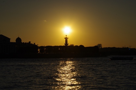 Beautiful white nights in Saint-Petersburg の写真素材
