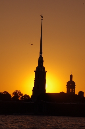 Beautiful white nights in Saint-Petersburg の写真素材
