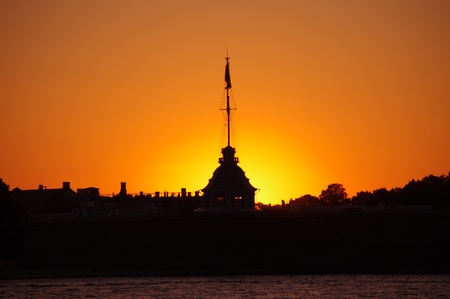 Beautiful white nights in Saint-Petersburg の写真素材