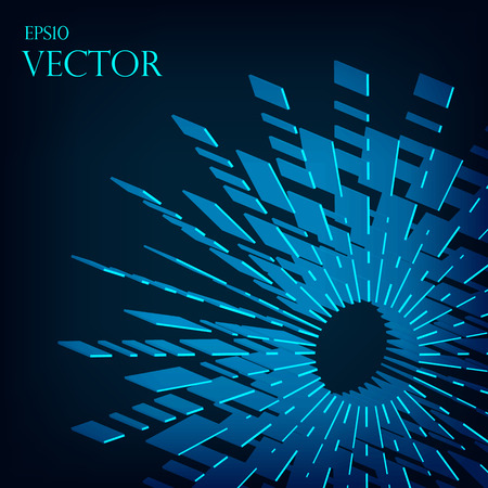 Abstract divergent 3d  stripes blast background  vector illustration eps10のイラスト素材