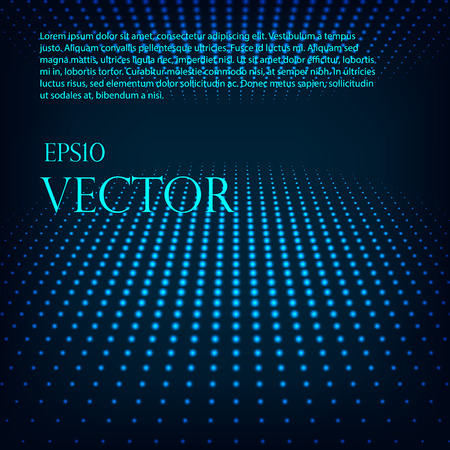 Virtual tecnology vector background with glowing halftone dots Eps 10.のイラスト素材