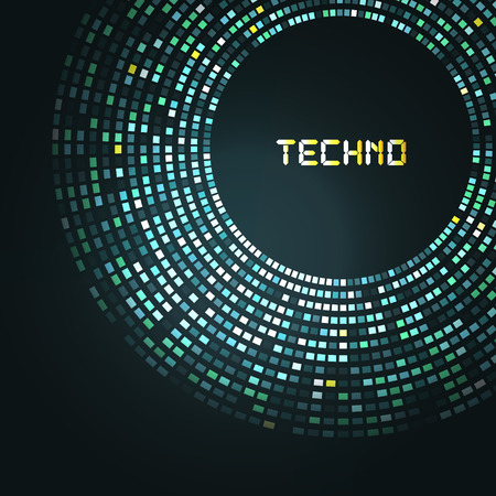 Blue technology round for your logo  template. Can be used for business presentation.のイラスト素材