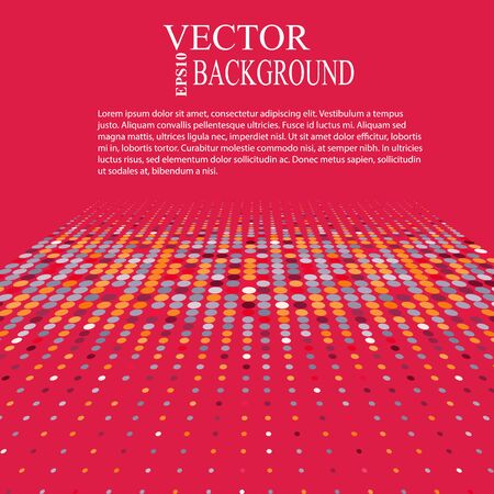 Background with the coloured circles in a vector. Eps10 perspective illustrationのイラスト素材